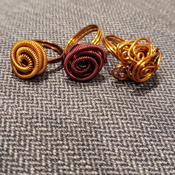 Artisan copper rings - Picture 2 of 6